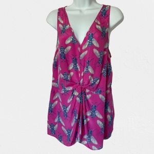 Leifnotes Silk Bumblebee Top Size 10